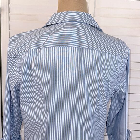 Land's End No Iron Oxford Shirt Size 8 Pin Point NWOT - Picture 11 of 12